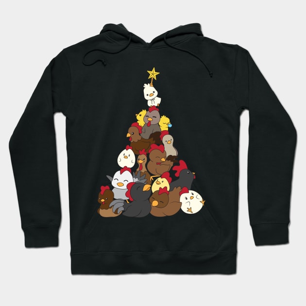 merry chickmas chicken christmas Hoodie by aneisha